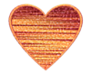 Heart D Textured Orange Image